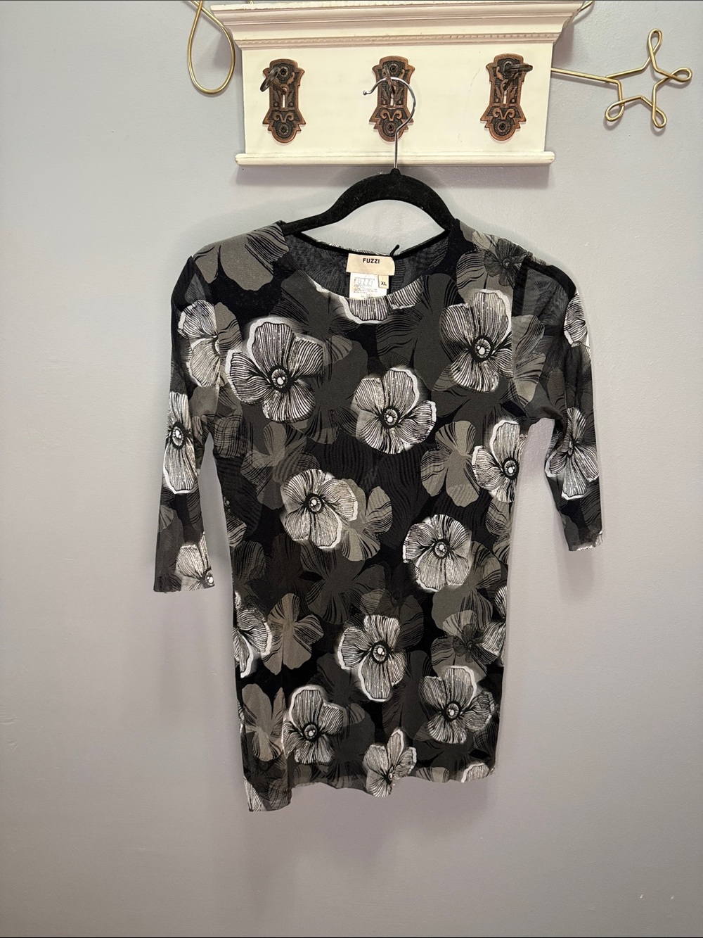 NWT Fuzzi Floral Print Blouse XL